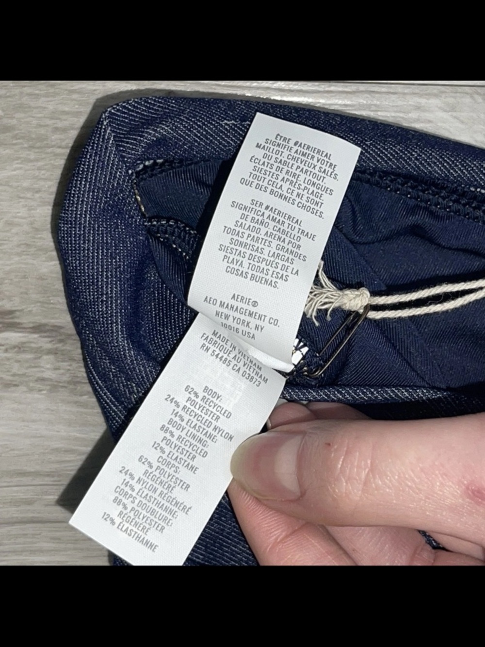 NWT Aerie Bikini Top XL Match Made in Denim Scoop Country Cowgirl Western - Picture 6 of 7